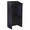Adiroffice Wood Floor Standing Desk Podium Lectern with Shelf, Black Finish Wood ADI661-01-BLK-MK - alternate 6
